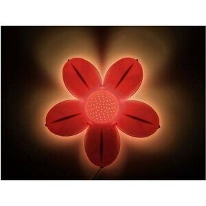IKEA Smila Blomma Light Pink Flower Wall Lamp Night Light Hanging 14"